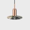 Donya Onyx Solar Hanglamp - Gemixte kap - Gepolijst koper