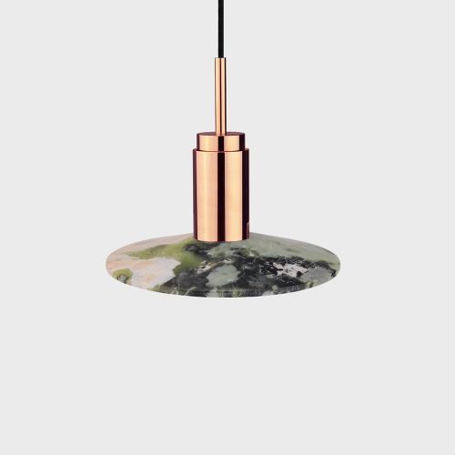 Donya Onyx Solar Hanglamp - Gemixte kap - Gepolijst koper