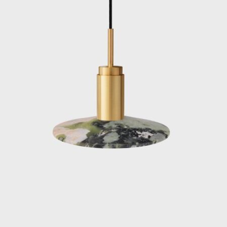 Donya Onyx Solar Hanglamp - Gemixte kap - Goud PVD