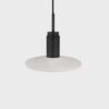 Donya Onyx Solar Hanglamp - Witte kap - Zwart PVD