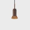 Donya Onyx Trapeze Hanglamp - Amberkleurige kap - Gebruind messing