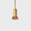 Donya Onyx Trapeze Hanglamp - Amberkleurige kap - Goud PVD