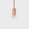 Donya Onyx Trapeze Hanglamp - Witte kap - Geborsteld koper