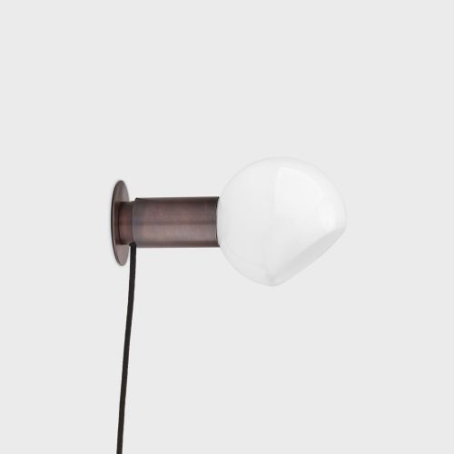Donya Sphere Wandlamp - Gebruind messing