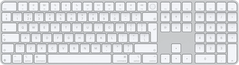 Apple Magic Keyboard met numeriek toetsenblok en Touch ID (2024)