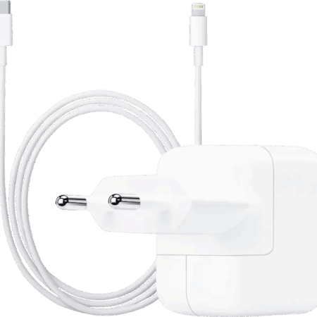 Apple Usb C Oplader 30W + Apple Lightning Kabel 1m Kunststof Wit