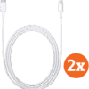 Apple Usb C naar Lightning Kabel 1m Kunststof Wit Duopack