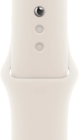 Apple Watch 38/40/41 mm Siliconen Horlogeband Sterrenlicht - S/M
