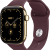 Apple Watch Series 12 Cellular 42mm Goud Sportband S/M