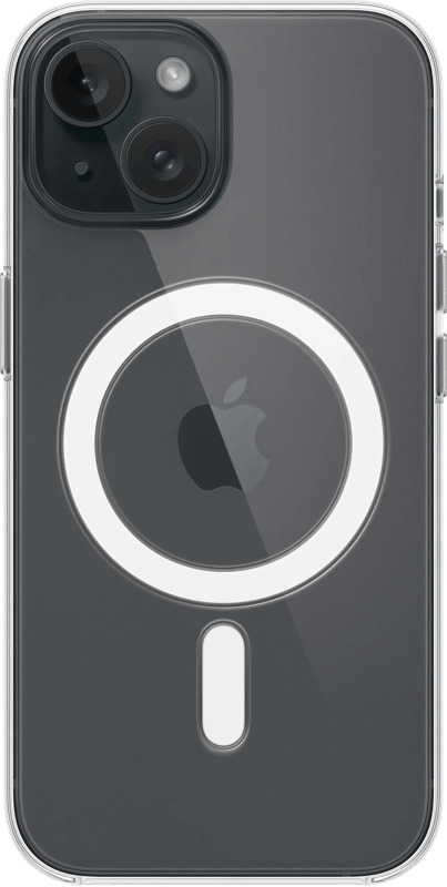 Apple iPhone 15 Back Cover met MagSafe Transparant