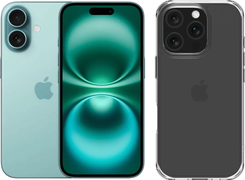 Apple iPhone 16 128GB Groen + BlueBuilt Protective Back Cover Transparant