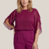 Ariel Blouse Plum Maxi