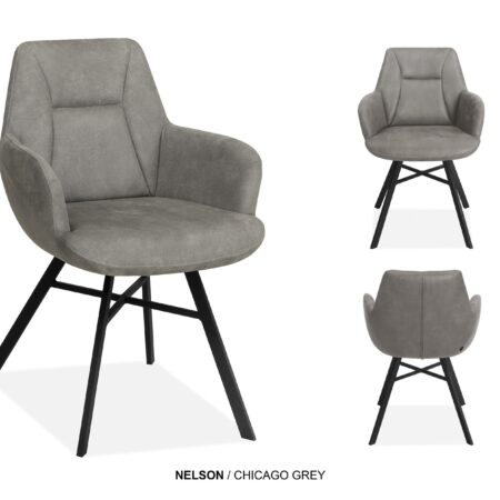 Armstoel Nelson grey