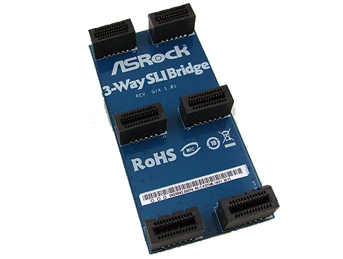 3-way SLI Bridge blauw