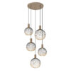 Ascha 5-lichts Hanglamp Zacht Beige