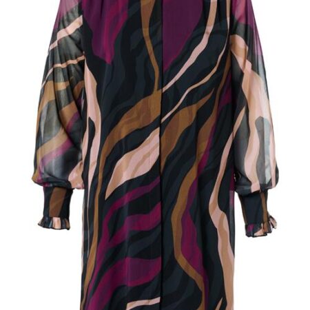 Ashley Print Tuniek Dark Berry