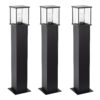 Astro 1 Set 3 Stuks Tuinlamp Zwart