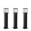 Astro 2 Set 3 Stuks Tuinlamp Zwart