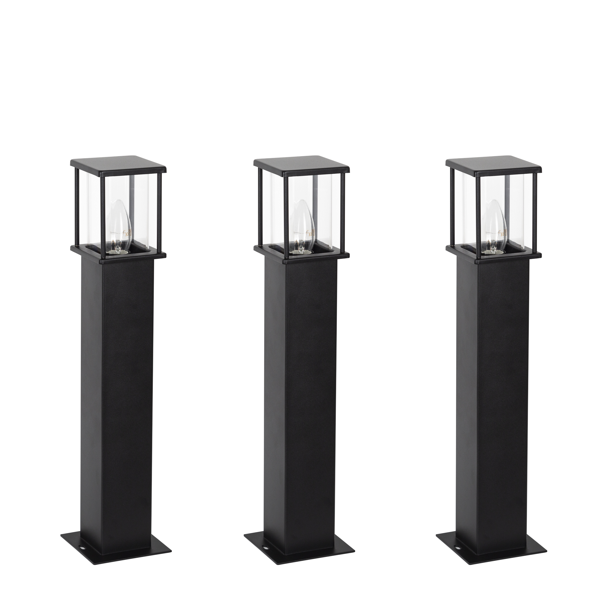 Astro 2 Set 3 Stuks Tuinlamp Zwart