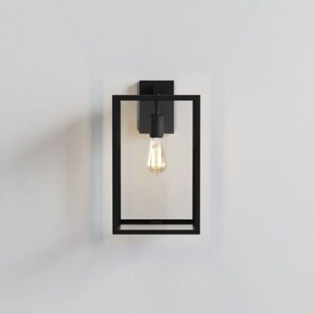 Box Lantern 450 Buiten Wandlamp - Zwart