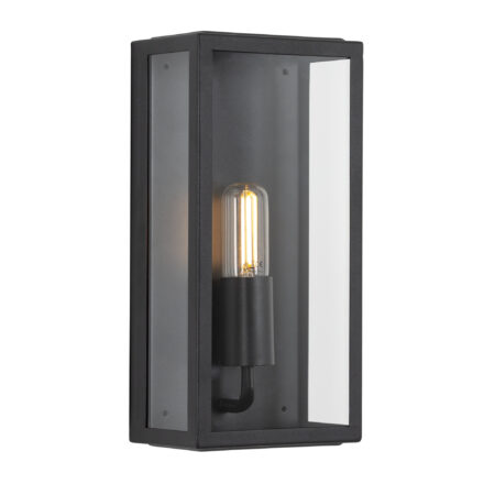 Atlanta Muurlamp Zwart met Lichtsensor LED