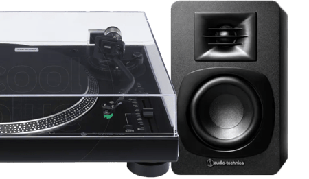 Audio Technica AT-LP120XUSB + Audio-Technica ATH-SP3X Zwart