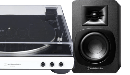 Audio Technica AT-LP60XBT + Audio-Technica ATH-SP3X Zwart
