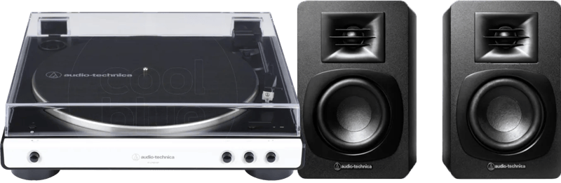 Audio Technica AT-LP60XBT + Audio-Technica ATH-SP3X Zwart