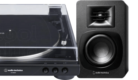 Audio-Technica AT-LP60XBTBK + Audio-Technica ATH-SP3X Zwart