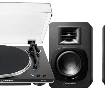 Audio Technica AT-LP70xBT Zwart + Audio-Technica ATH-SP3X Zw