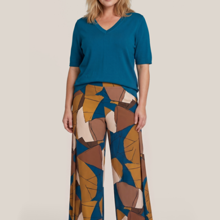 Audra Top Petrolblauw Maxi