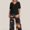 Audra Top Zwart Maxi