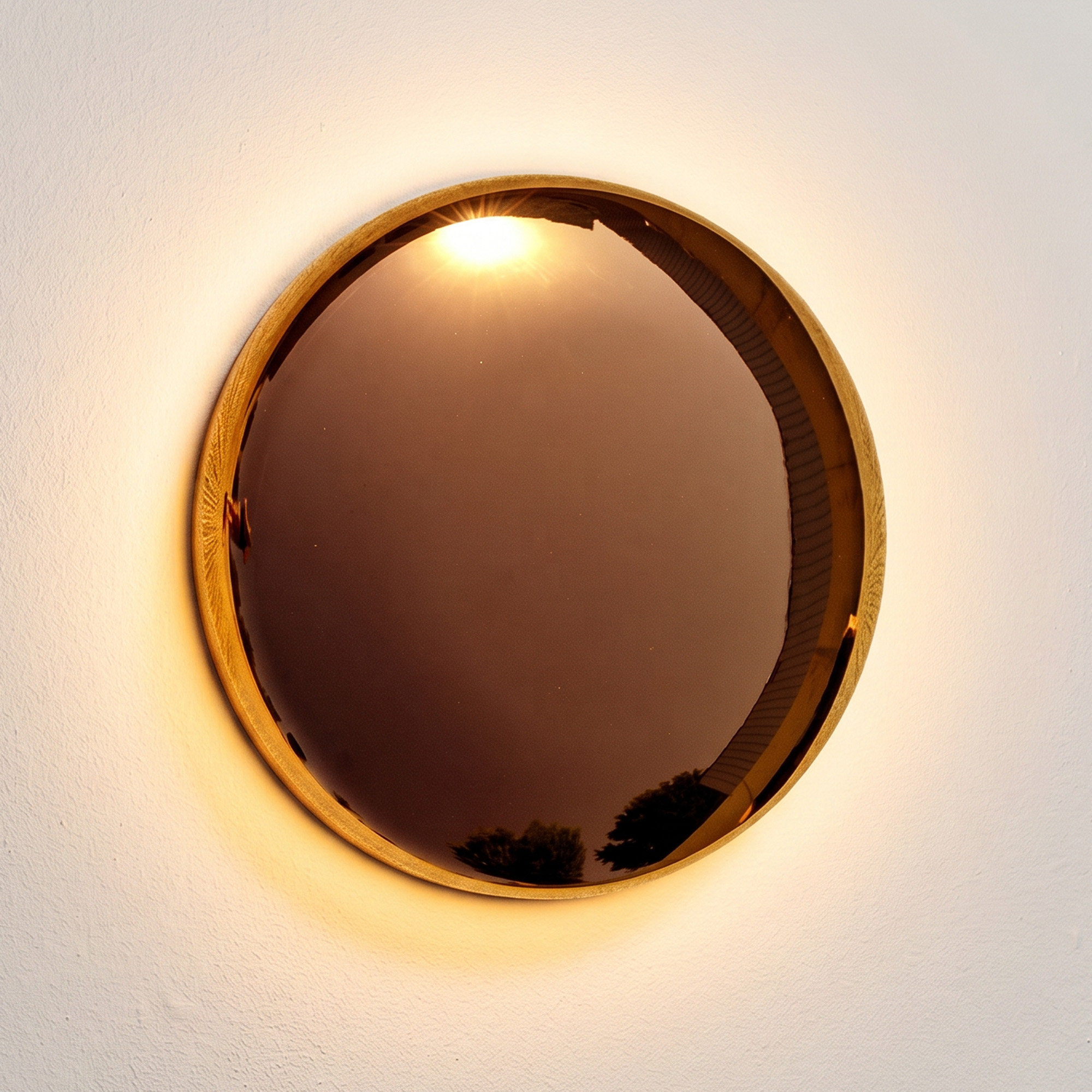 Auris Wandlamp Spiegel Brons
