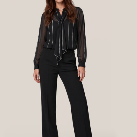 Ava Blouse Zwart