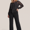 Ava Blouse Zwart Maxi