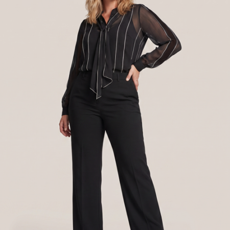Ava Blouse Zwart Maxi