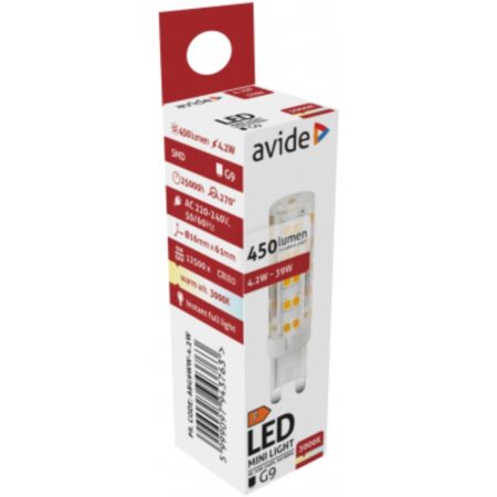 Avide LED 4.2W G9 WW 3000K | Avide
