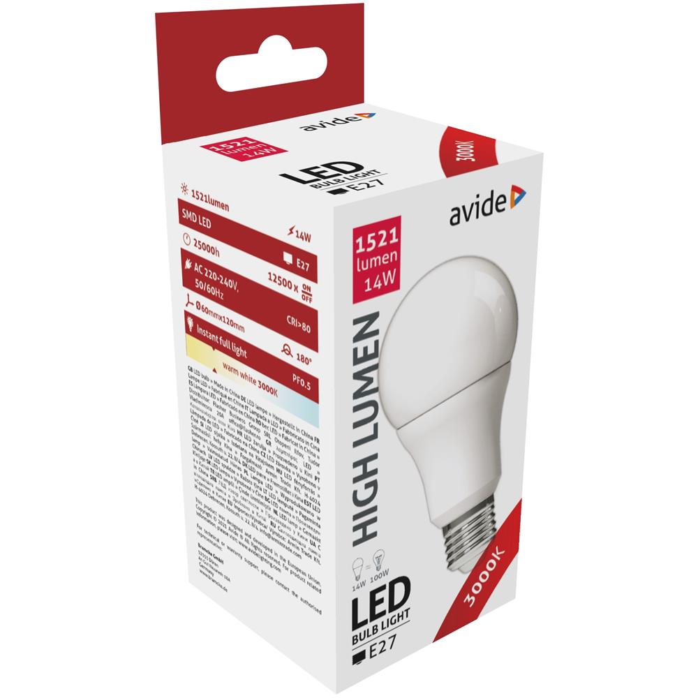 Avide LED lamp E27 14W 3000K WW 1521lm | Avide