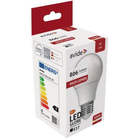 Avide LED lamp E27 8W 3000K WW 806lm | Avide