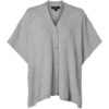 Ayla Lurex Poncho Grijs / Zilver