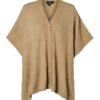 Ayla Lurex Poncho Zand / Goud