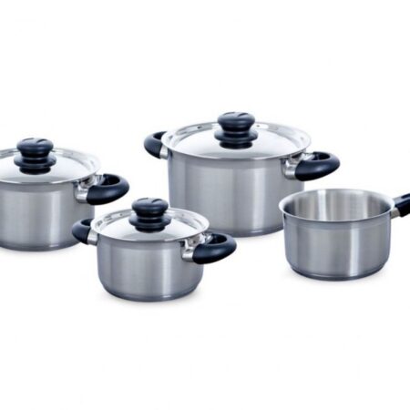 BK Karaat Plus 4-Delige Pannenset RVS | BK