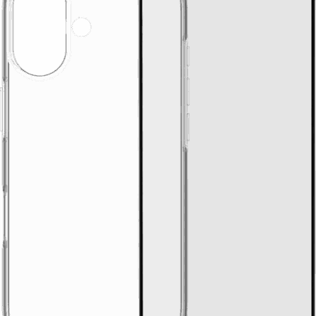 Back Cover iPhone 17 Transparant + BlueBuilt iPhone 17 Screenprotector Glas