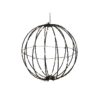 Bal zwart 20cm 50LED timer op batterij | Svenska Living
