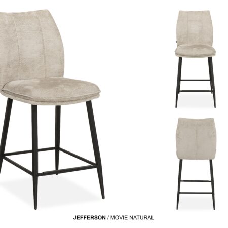 Barstoel Jefferson taupe
