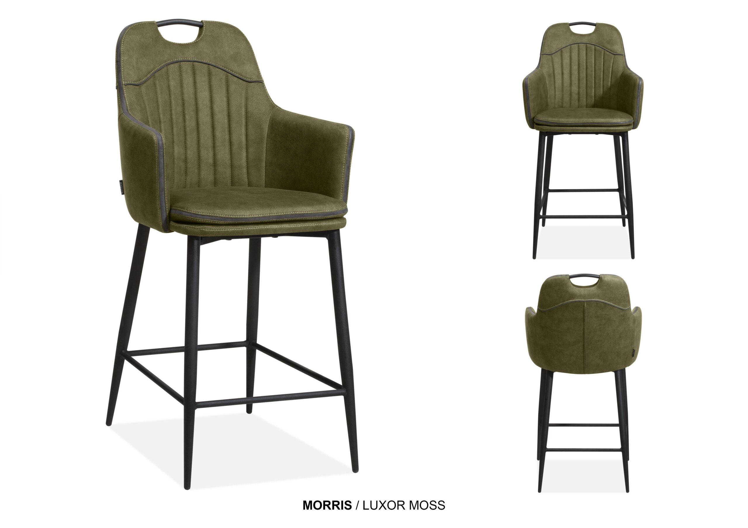Barstoel armleuning Morris cognac
