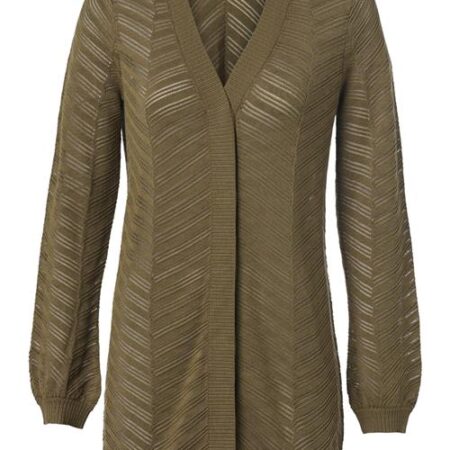 Beau Vest Olijfgroen