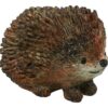 Beeld Egel bruin polystone H5
