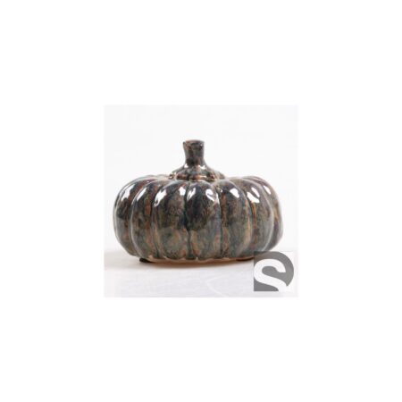 Beeld Pompoen donkergroen dia.11x8cm | Season Inspired Decoration