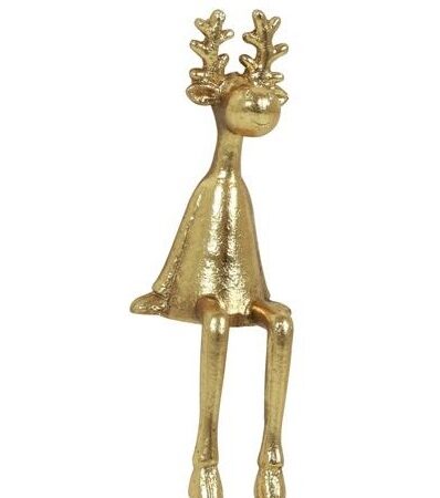 Beeld Rendier goud H14x5cm | Countryfield